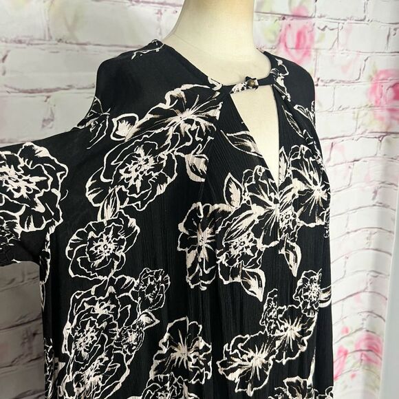 Free people long sleeve tree swing tunic mini dress - Picture 5 of 16